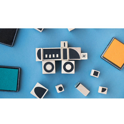 Set di Timbri in legno - Bam! Create Your Transports! - Apple Pie