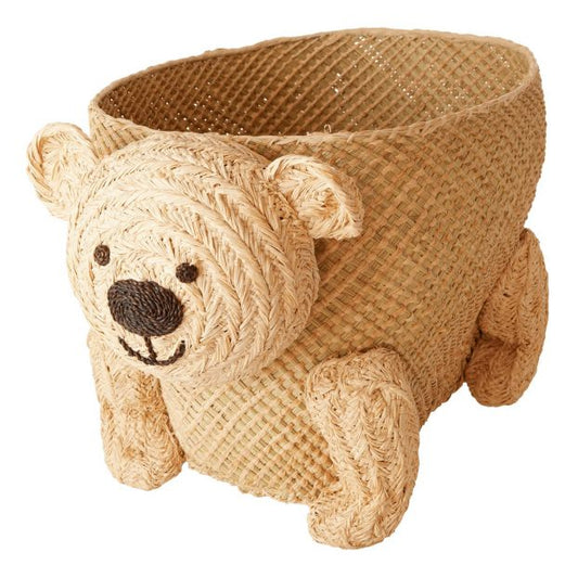 Cesto Orso in Rafia e Fanerogame - Apple Pie