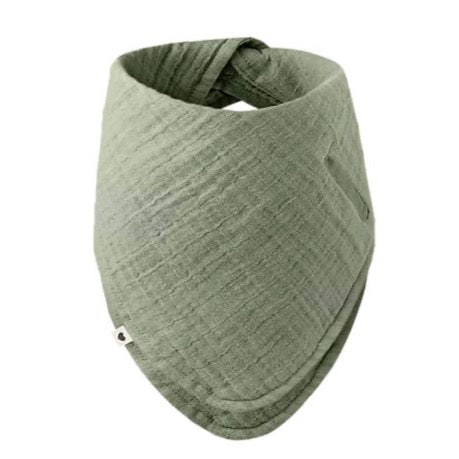 Bavaglino a Bandana Salvia - 100% Cotone Biologico - Apple Pie