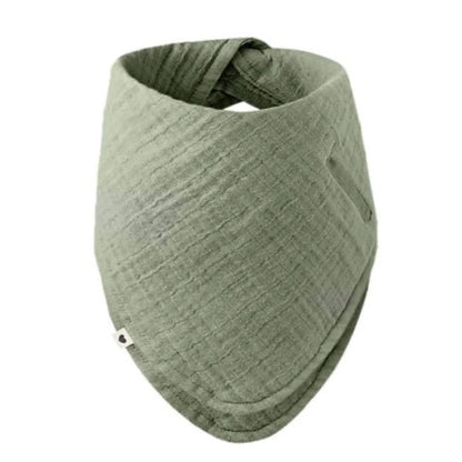 Bavaglino a Bandana Salvia - 100% Cotone Biologico - Apple Pie