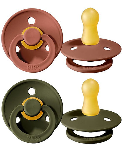 Set di 2 Ciucci Bibs - Ergonomia e design - Woodchuck e Verde Oliva - Apple Pie