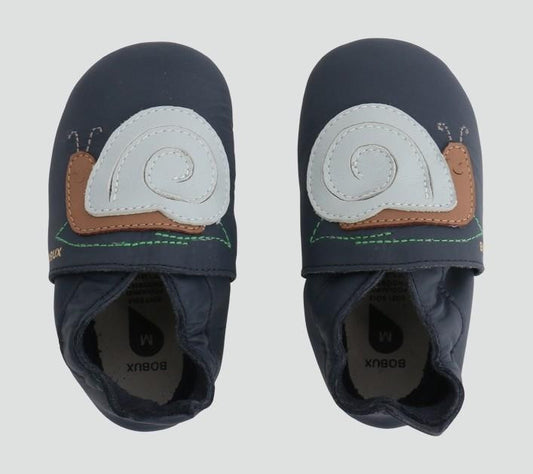 Babbucce Soft Sole - Chiocciola Blu Navy - Apple Pie