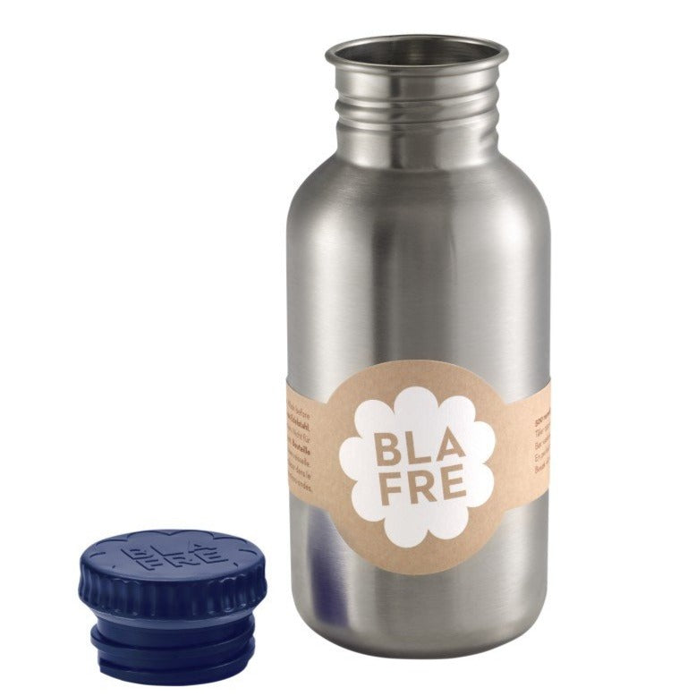 Blafre Borraccia in Acciaio 500ml - Tappo color Blu Navy - Apple Pie