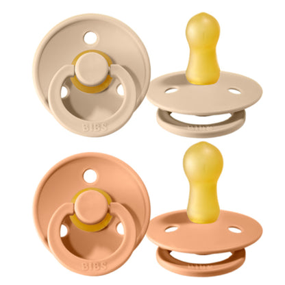 Set di 2 Ciucci Bibs - Colour Pacifier - Vaniglia e Pesca - Apple Pie