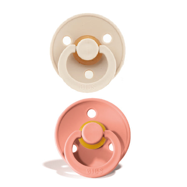 Set di 2 Ciucci Bibs - Colour Pacifier - Vaniglia e Pesca - Apple Pie