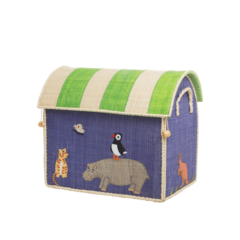 Cesto Giochi in Rafia Animali - Piccolo - Apple Pie