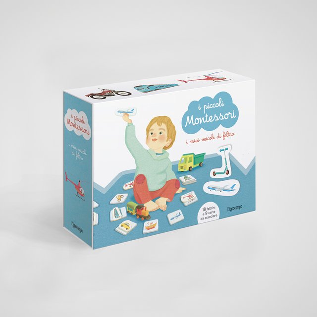 I Piccoli Montessori "I miei veicoli di feltro" - Apple Pie