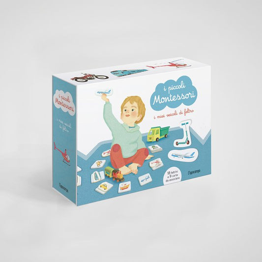 I Piccoli Montessori "I miei veicoli di feltro" - Apple Pie