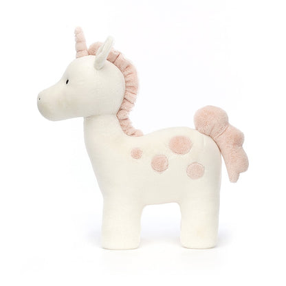 Peluche Jellycat Big Spottie Unicorn vista laterale