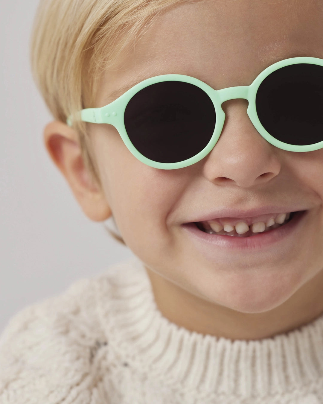 Izipizi Occhiali da Sole 3-5 anni - Aqua Green - con fascetta - Apple Pie