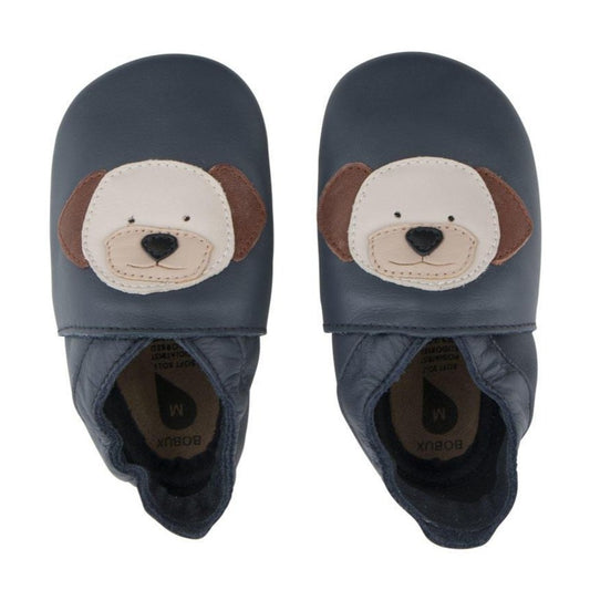 Babbucce Soft Sole - Cagnolino Navy - Apple Pie