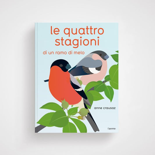 Copertina del libro Le Quattro Stagioni con illustrazione di uccellini e natura