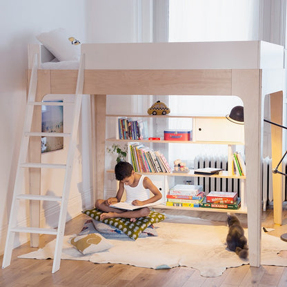 Letto a soppalco Oeuf con spazio gioco sottostante – ideale per piccoli ambienti