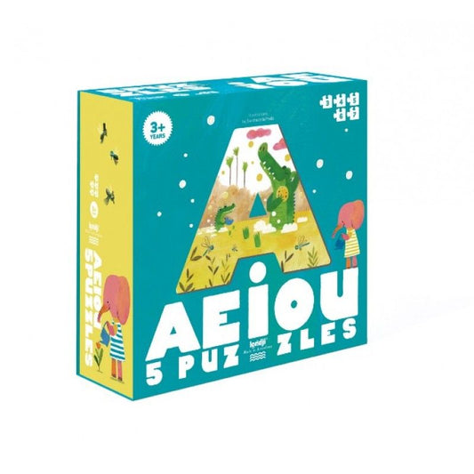 Puzzle delle Vocali - AEIOU - Apple Pie