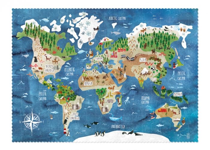 Londji Puzzle Discover the World - Viaggiare e imparare - Apple Pie