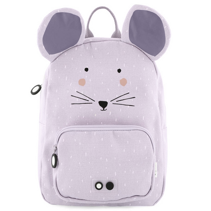 Zaino Trixie Mr. Topo – vista frontale con orecchie in stoffa